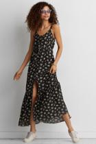 American Eagle Outfitters Ae Ruffle Tie-back Maxi Dress