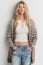 American Eagle Outfitters Ae Patterned Open Cardigan