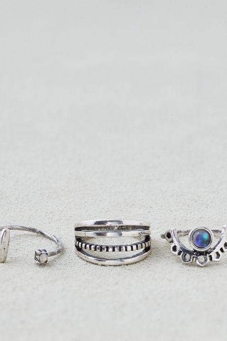 American Eagle Outfitters Ae Petal And Stone Ring