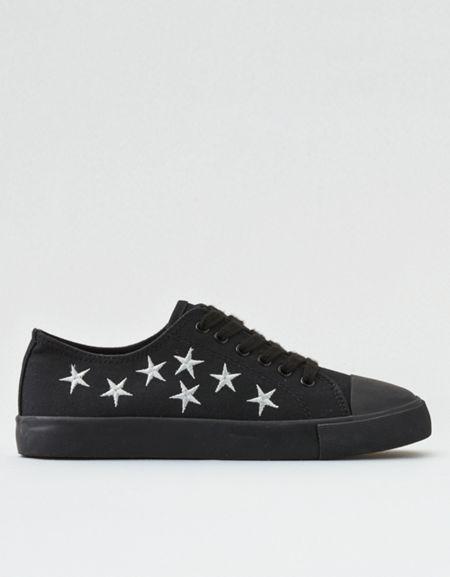 American Eagle Outfitters Embroidered Stars Low Top Sneaker