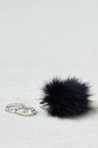 American Eagle Outfitters Ae Faux Fur & Hearts Rings 3-pack