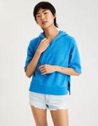 American Eagle Outfitters Ae Short Sleeve Hoodie Sweatshirt