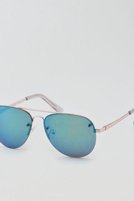 American Eagle Outfitters Ae Wireless Frame Aviator Sunglasses