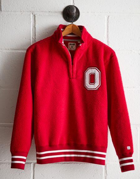 Tailgate Men's Osu Sherpa Fleece Half-zip