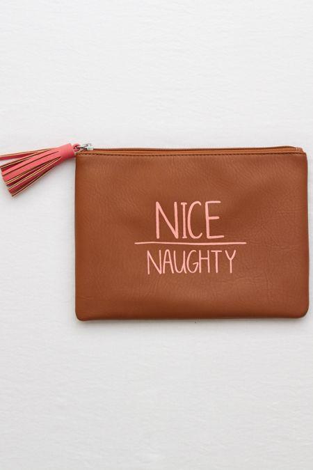 Aerie Magical Graphic Zipper Clutch