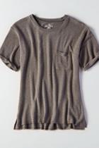 American Eagle Outfitters Ae Soft & Sexy Plush Rolled-sleeve Tee