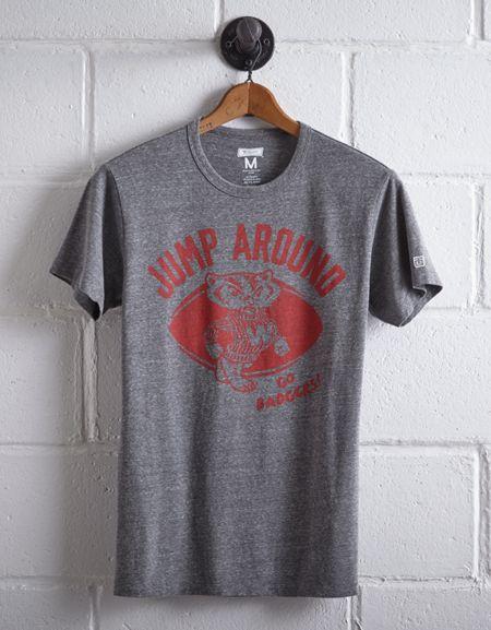 Tailgate Men's Wisconsin Jump Around T-shirt