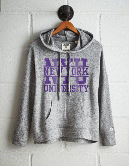 Tailgate Women's Nyu Violets Plush Hoodie