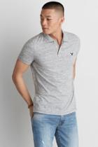 American Eagle Outfitters Ae Solid Jersey Polo Shirt