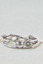 American Eagle Outfitters Ae Silver And Cream Arm Party