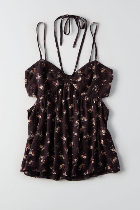 American Eagle Outfitters Ae Cutout Convertible Cami