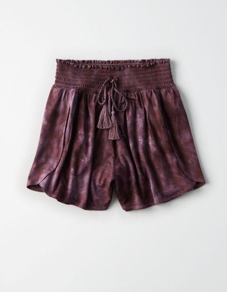 American Eagle Outfitters Ae Tie-dye Ruffle Short