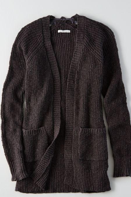American Eagle Outfitters Ae Lace-up Back Cardigan