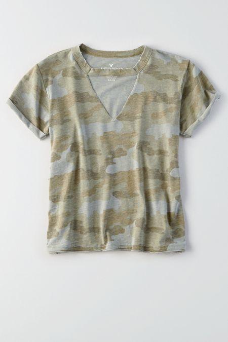 American Eagle Outfitters Ae Cotton Cutout T-shirt
