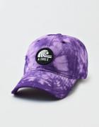 American Eagle Outfitters Ae Purple Wave Patch Strapback Hat