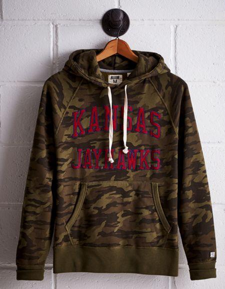 Tailgate Men's Kansas Camo Hoodie