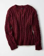 American Eagle Outfitters Ae Impossibly Soft Cable Knit Sweater
