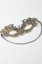 American Eagle Outfitters Ae Gold Lace Face Mask