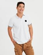 American Eagle Outfitters Ae Tipped Collar Pique Polo