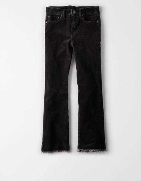 American Eagle Outfitters High-waisted Crop Flare Corduroy Pants