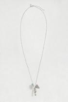 American Eagle Outfitters Silver & Coin Charm Necklace