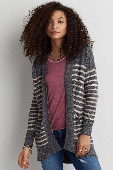 American Eagle Outfitters Ae Super Soft Longer Length Cardigan