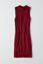 American Eagle Outfitters Don't Ask Why Ribbed Mock Split Neck Tank Dress