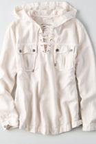 American Eagle Outfitters Ae Lace-up Pullover