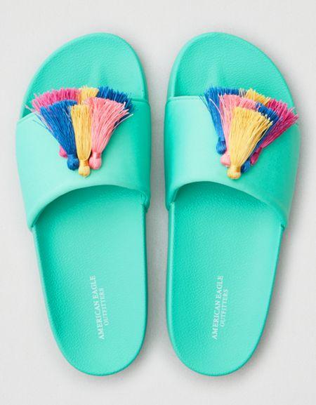 American Eagle Outfitters Ae Tassel Pool Slide