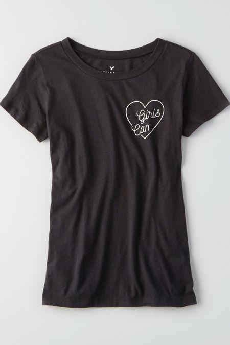 American Eagle Outfitters Ae Girl Power Graphic Tank