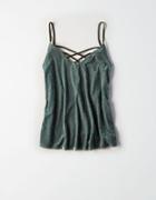 American Eagle Outfitters Ae Strappy Velvet Cami