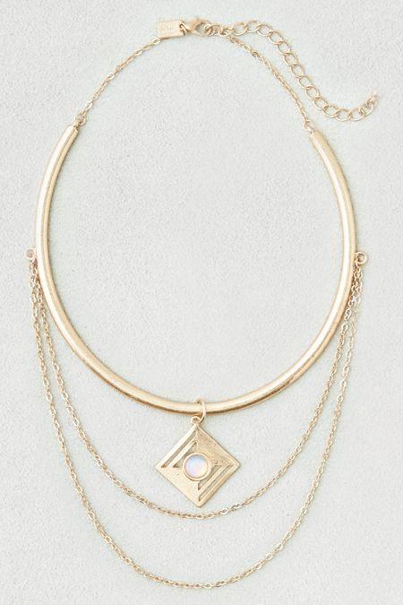 American Eagle Outfitters Ae Opal Draped Collar Necklace
