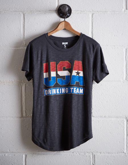Tailgate Women's Usa Drinking Team T-shirt