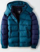 American Eagle Outfitters Ae Colorblock Puffer Ski Jacket