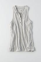 American Eagle Outfitters Ae Ribbed Henley Tank