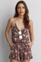 American Eagle Outfitters Ae Soft & Sexy Wraparound Romper