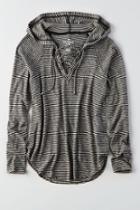 American Eagle Outfitters Ae Soft & Sexy Plush Lace-up Hoodie