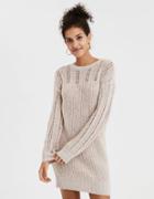 American Eagle Outfitters Ae Mix Stitch Balloon Sleeve Sweater Dress