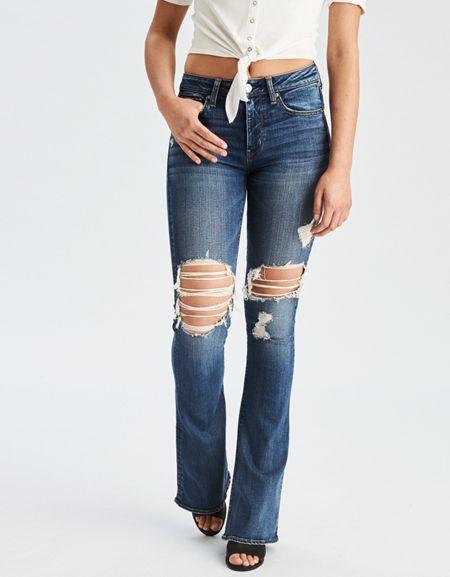 American Eagle Outfitters Ae Denim X High-waisted Slim Flare Jean