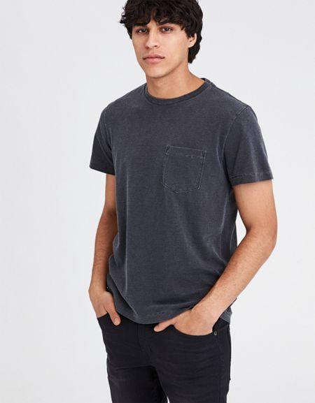 American Eagle Outfitters Ae Faded Pocket T-shirt