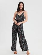 American Eagle Outfitters Ae Strappy Tie Front Jumpsuit