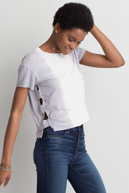 American Eagle Outfitters Ae Soft & Sexy Side Bar T-shirt