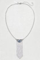 American Eagle Outfitters Ae Short Fringe Chain Necklace