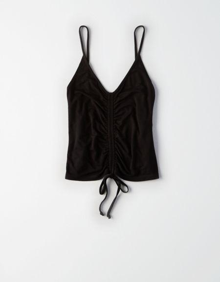 American Eagle Outfitters Ae Soft & Sexy Cinch Crop Top