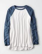 American Eagle Outfitters Ae Soft & Sexy Plush Baseball Tee
