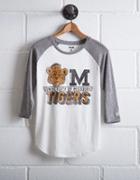 Tailgate Women's Missouri Tigers Baseball Shirt