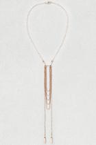 American Eagle Outfitters Ae Layered Long Gold Necklace