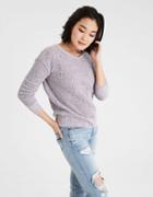 American Eagle Outfitters Ae Chenille Destroy Sweater