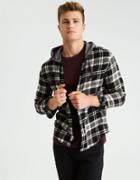 American Eagle Outfitters Ae Hooded Flannel Shirt