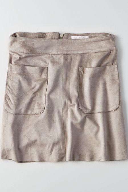 American Eagle Outfitters Don't Ask Why Suede Skirt